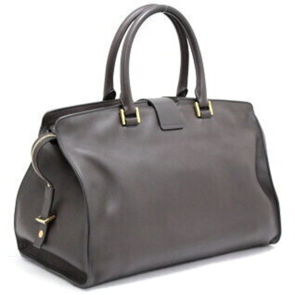 Saint Laurent Paris Cabas handbag brown leather - Picture 2 of 6